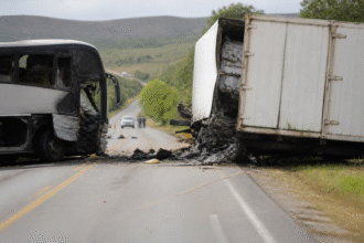 Imagem ilustrativa: Seis mortos em acidente grave entre ônibus e carreta na br-116 em cachoeira de pajeú