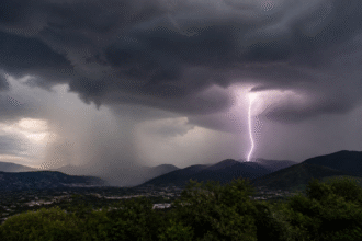 Imagem ilustrativa: Temporais granizo e ventos fortes marcam a semana em Minas Gerais
