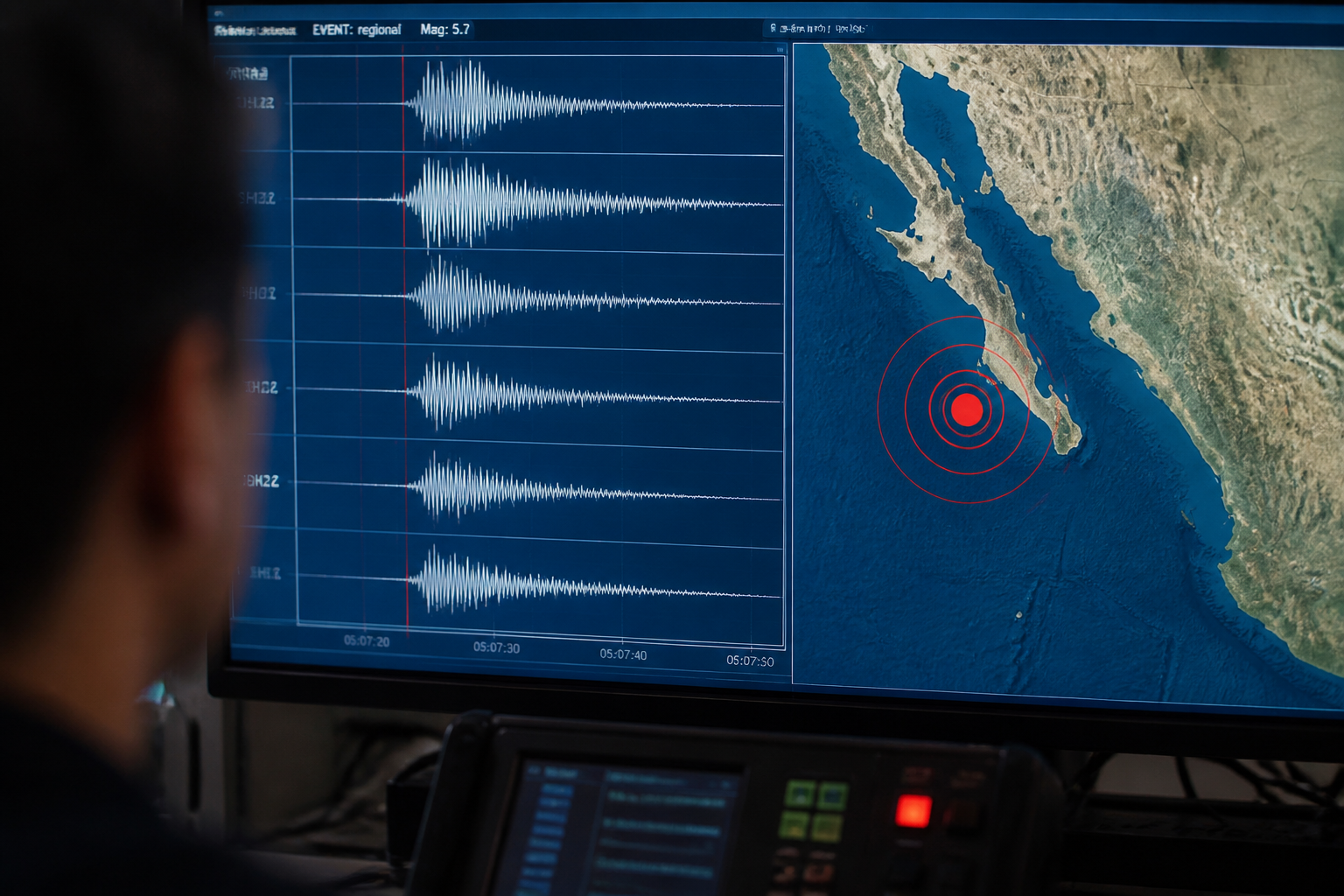Imagem ilustrativa: Terremoto de magnitude 57 atinge golfo da Califórnia e preocupa comunidades locais