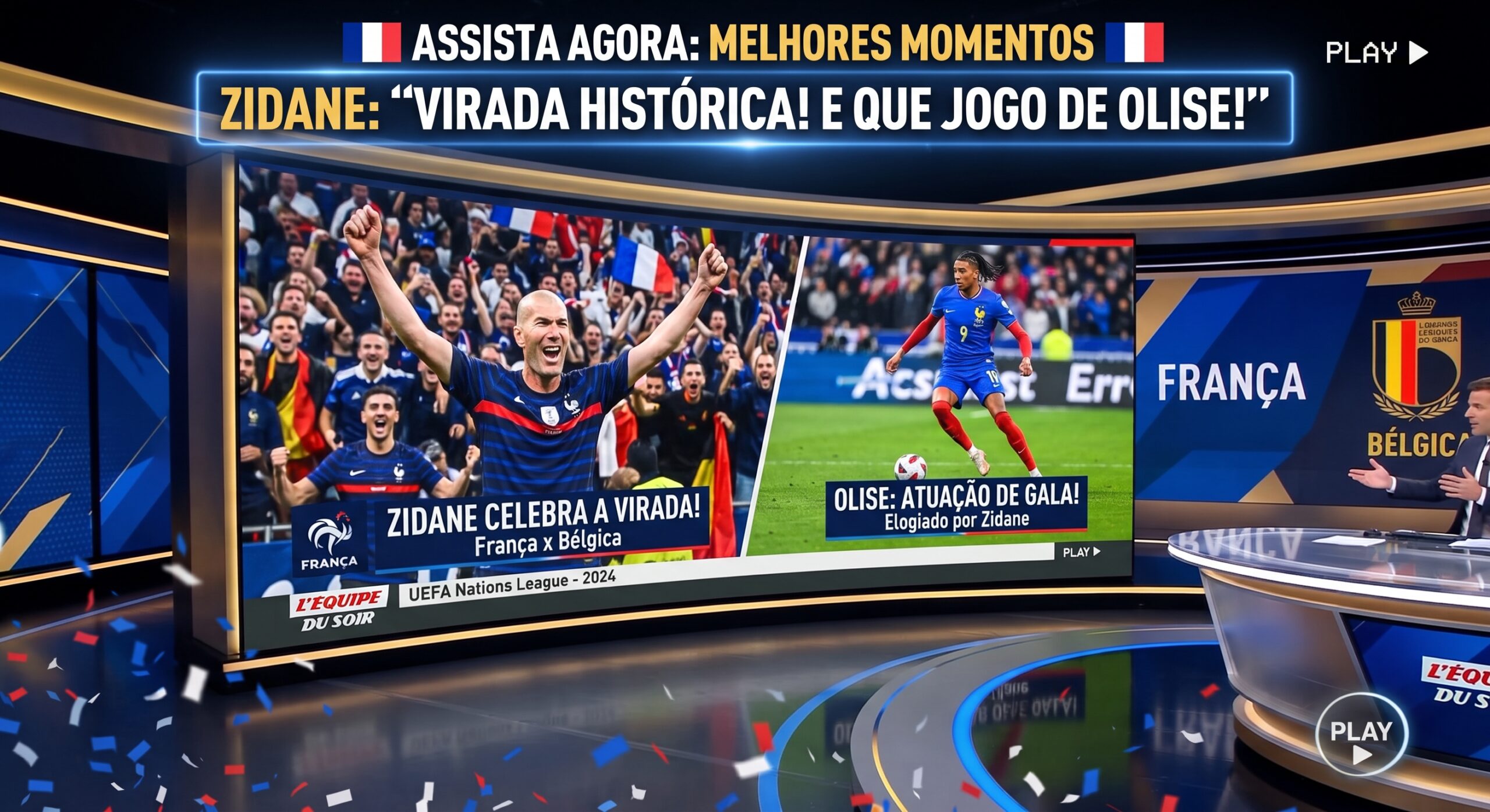 Zidane Comemora Virada Histórica da França sobre a Bélgica e Elogia Atuação de Michael Olise
