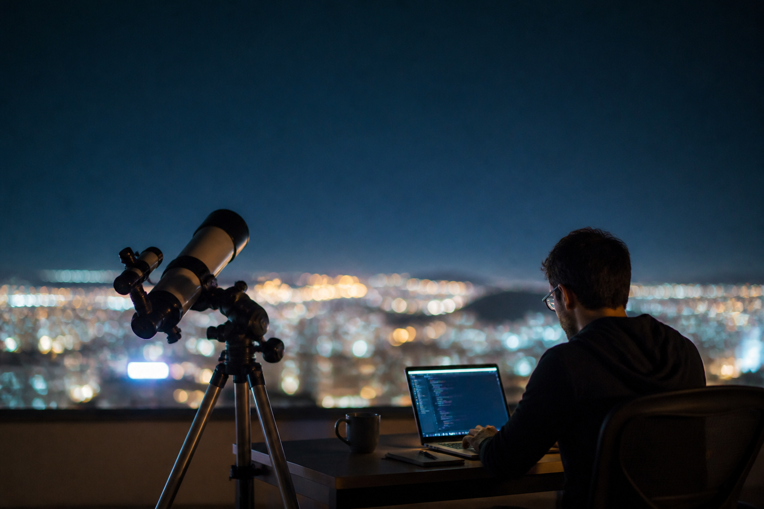 Imagem ilustrativa: Astronomia e computação se unem para transformar as noites de belo horizonte