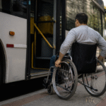 Imagem ilustrativa: Cadeirante enfrenta desafios diários pela falta de acessibilidade no transporte público de BH