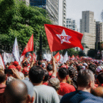 Imagem ilustrativa: Caminhada de Lula em Belo Horizonte mobiliza multidão após pausa da chuva