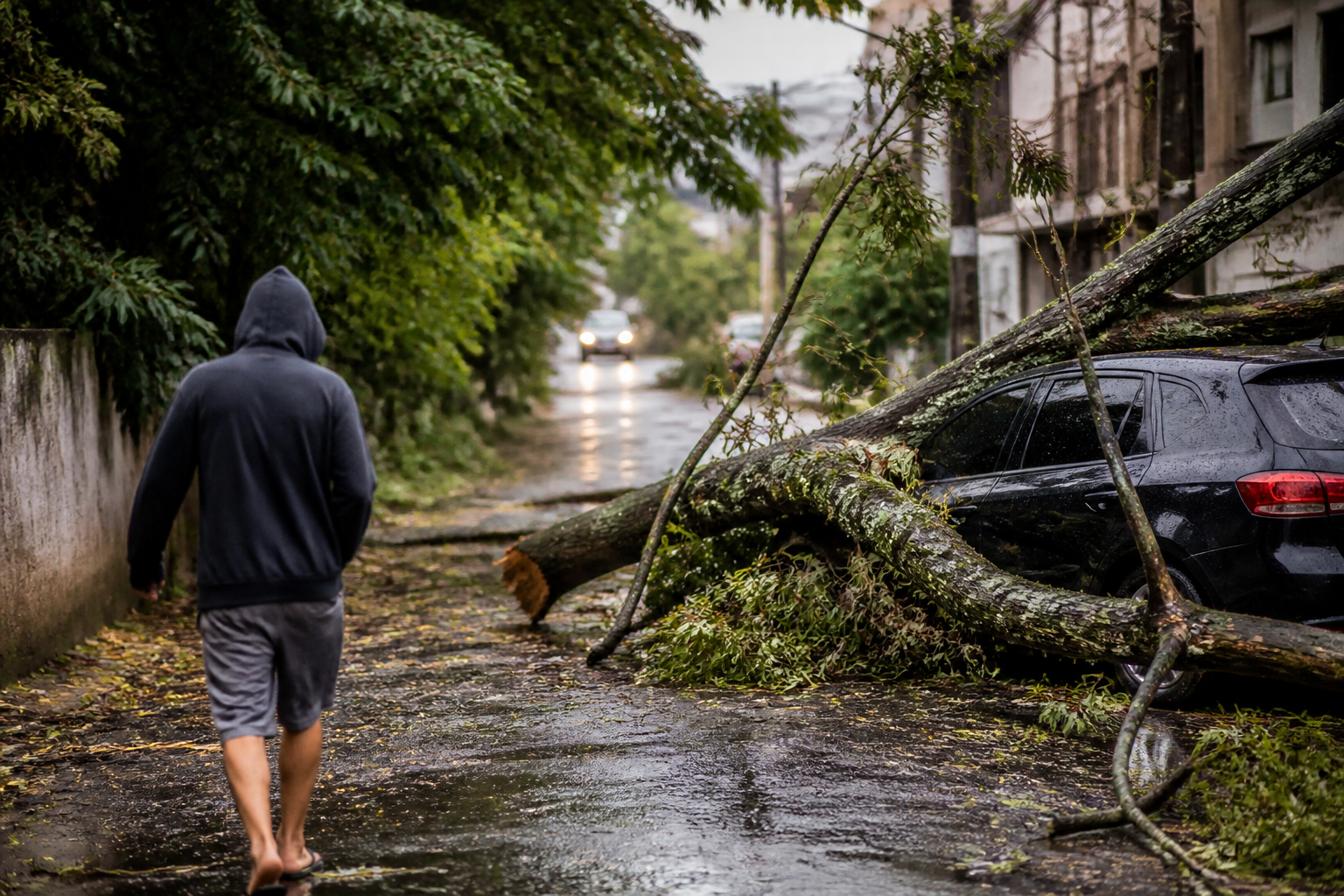 Imagem ilustrativa: Chuva forte e ventos de 100 kmh causam estragos e transtornos em Minas Gerais