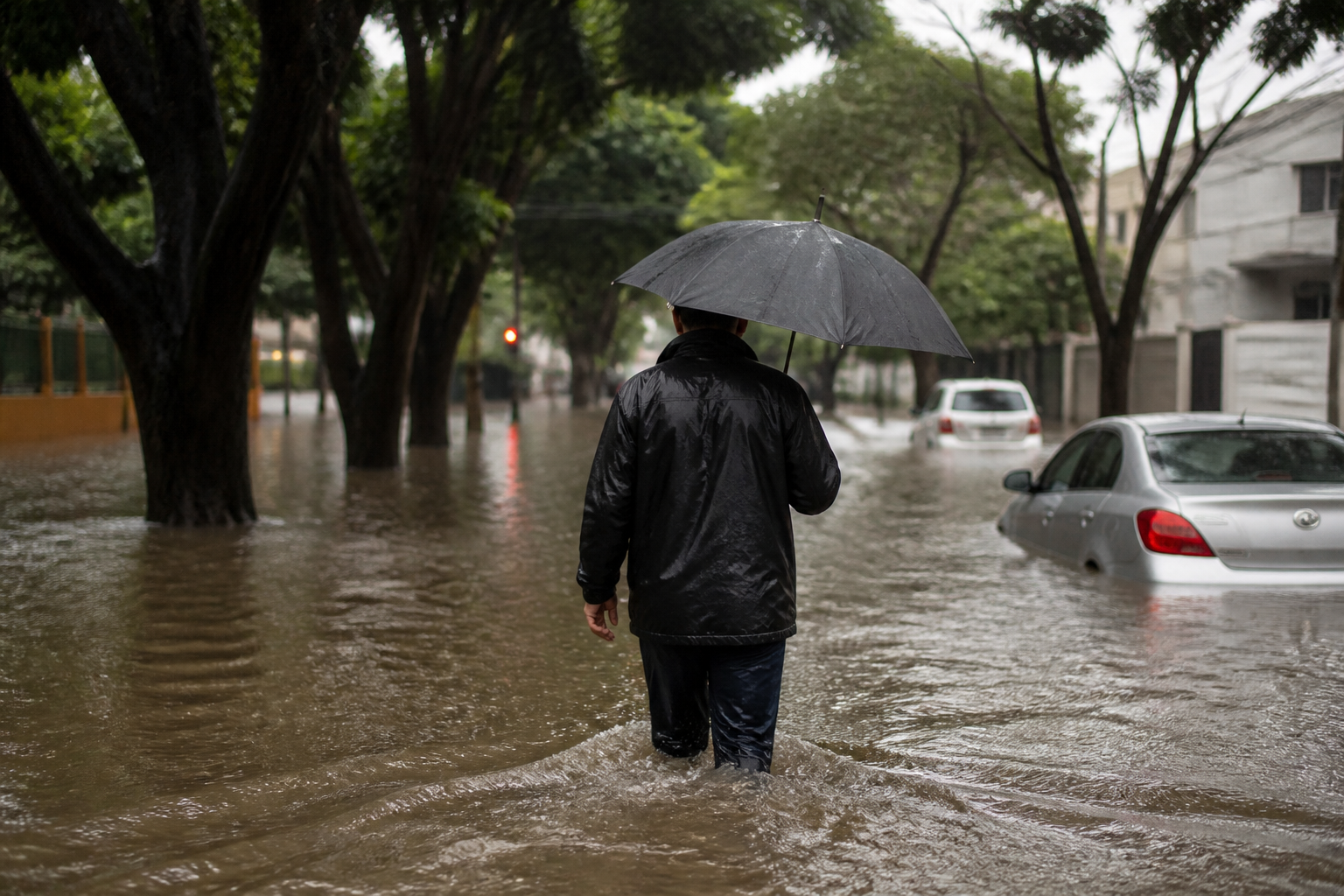 Imagem ilustrativa: Chuva intensa causa alagamentos no bairro Tirol em Belo Horizonte