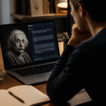 Imagem ilustrativa: Como a inteligência artificial permite conversar com os gênios do passado
