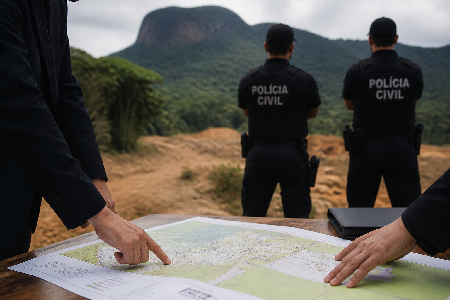 Imagem ilustrativa: Esquema de loteamento irregular no parque estadual da pedra branca envolve policiais e empresários