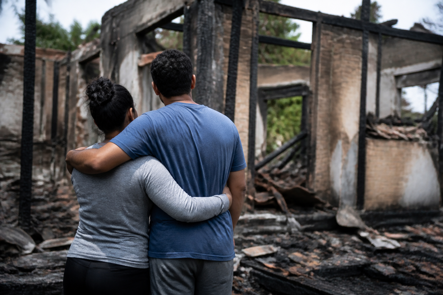 Imagem ilustrativa: Família de Salinas fica desabrigada após incêndio que pode ter sido criminoso