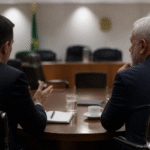 Imagem ilustrativa: Flávio e Lula ajustam estratégias diante da crise no STF e pressão política em 2026