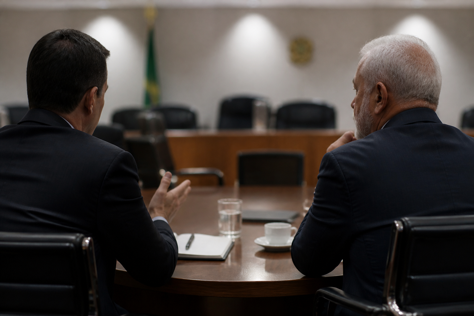 Imagem ilustrativa: Flávio e Lula ajustam estratégias diante da crise no STF e pressão política em 2026
