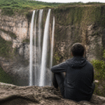 Imagem ilustrativa: Jovem tenta salvar namorada e casal sofre queda fatal em cachoeira de 85 metros em Minas Gerais