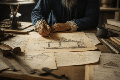 Imagem ilustrativa: Leonardo da Vinci e a técnica pioneira para madeira resistente ao fogo