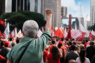 Imagem ilustrativa: Luiza Erundina aos 91 anos reforça apoio a Lula em ato na Avenida Paulista