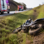 Imagem ilustrativa: Motociclista fica ferido após cair em valeta na BR-040 próximo a Hermilo Alves
