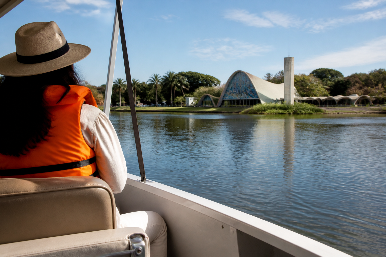 Imagem ilustrativa: Navegação turística na lagoa da Pampulha é reiniciada com foco em valorização cultural