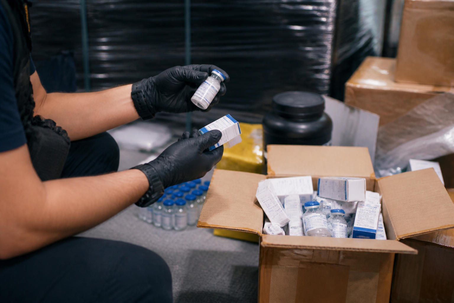 Imagem ilustrativa: Polícia apreende medicamentos e anabolizantes vendidos irregularmente em belo horizonte