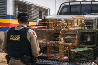 Imagem ilustrativa: Polícia militar apreende 140 animais silvestres durante ação na Grande BH