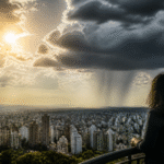 Imagem ilustrativa: Previsão do tempo em belo horizonte sol algumas nuvens e pancadas de chuva rápidas durante o dia e à noit