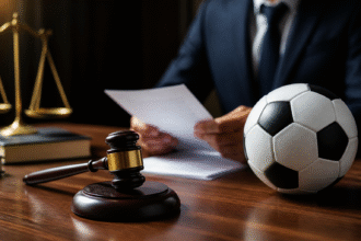 Imagem ilustrativa: Resultado do julgamento de Ruan Tressoldi pelo STJD e suas implicações para o futebol brasileiro
