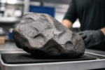 Imagem ilustrativa: Rocha de 1022 kg usada em celeiro revela ser raro meteorito de ferro em Michigan
